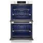 KitchenAid 30" Smart Double Wall Oven with Assisted Cook Cycles in White, , large