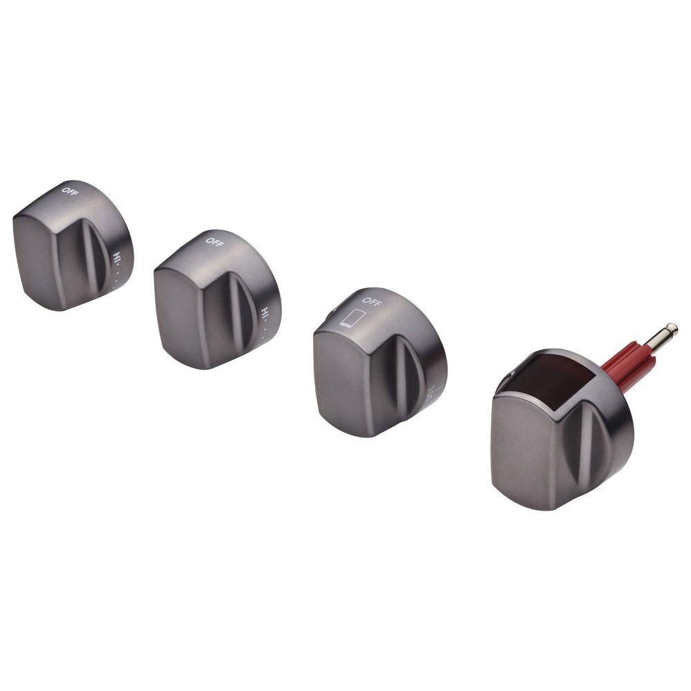 Wolf Appliances 48" and 60" Dual Fuel Range Knob Kit in Brushed Gray, , large