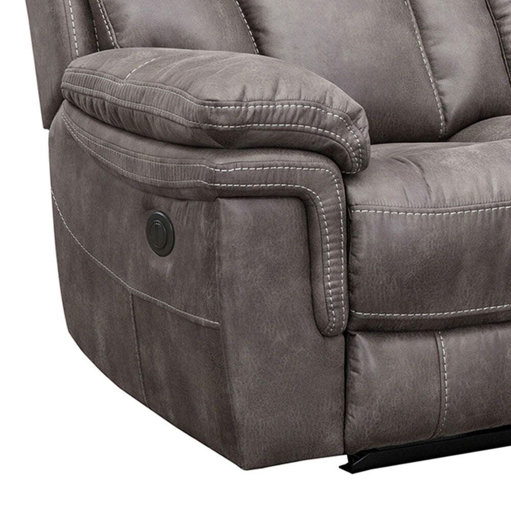 Blue River Estelle Power Reclining Sofa in Gunmetal, , large