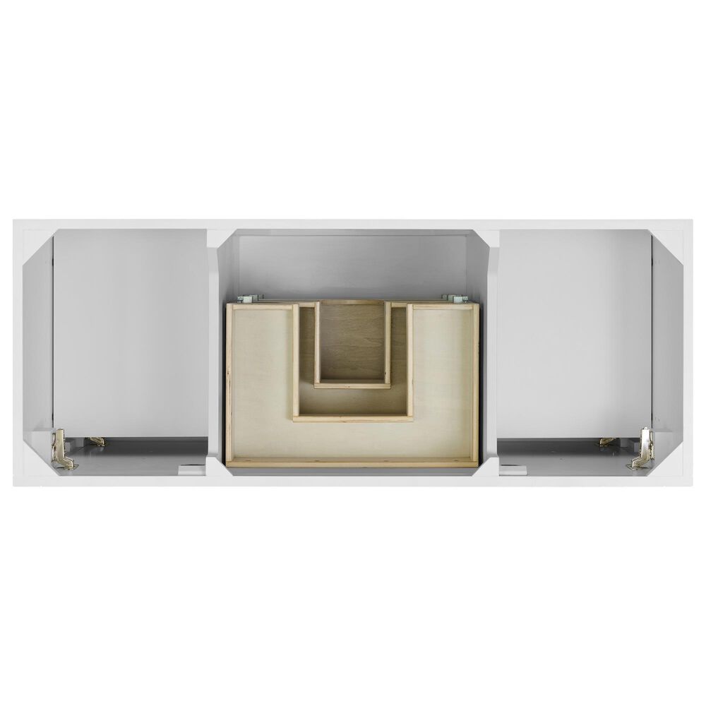 37B Fenwick 48" Single Bathroom Vanity in Bright White with Glossy White Composite Stone Top and Backsplash, , large