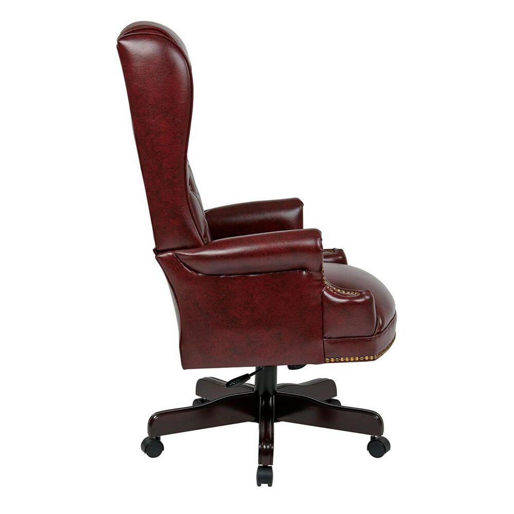 OSP Home Work Smart Executive Chair in Brown, , large