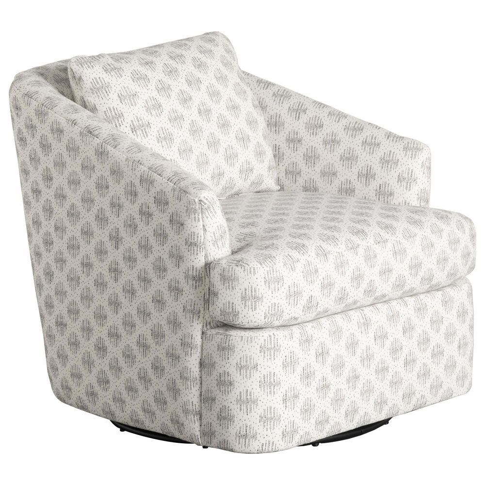 Fulton Home Harrison Swivel Chair in Nickel, , large