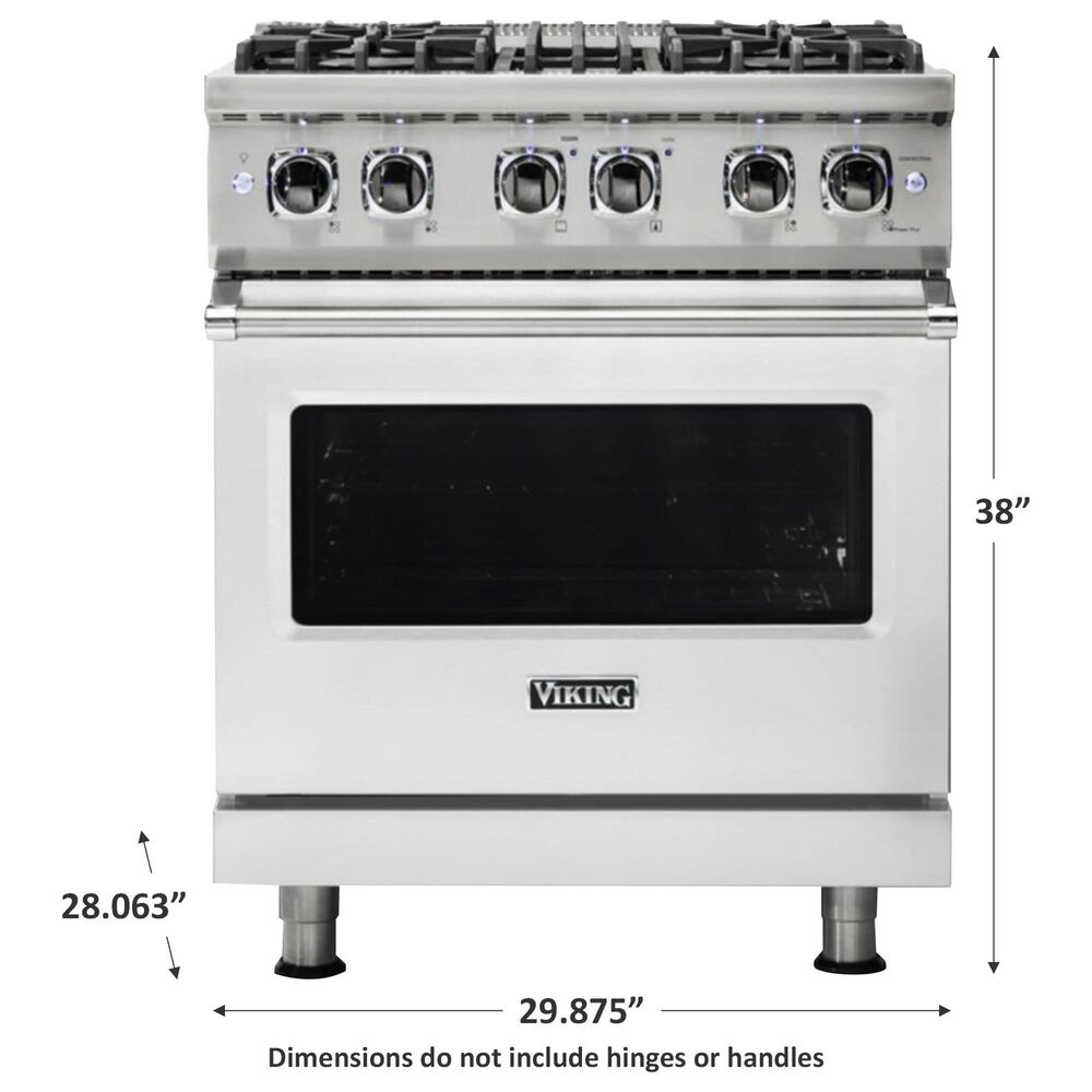 Viking Range 30&quot; Dual Fuel Range in Stainless Steel, , large