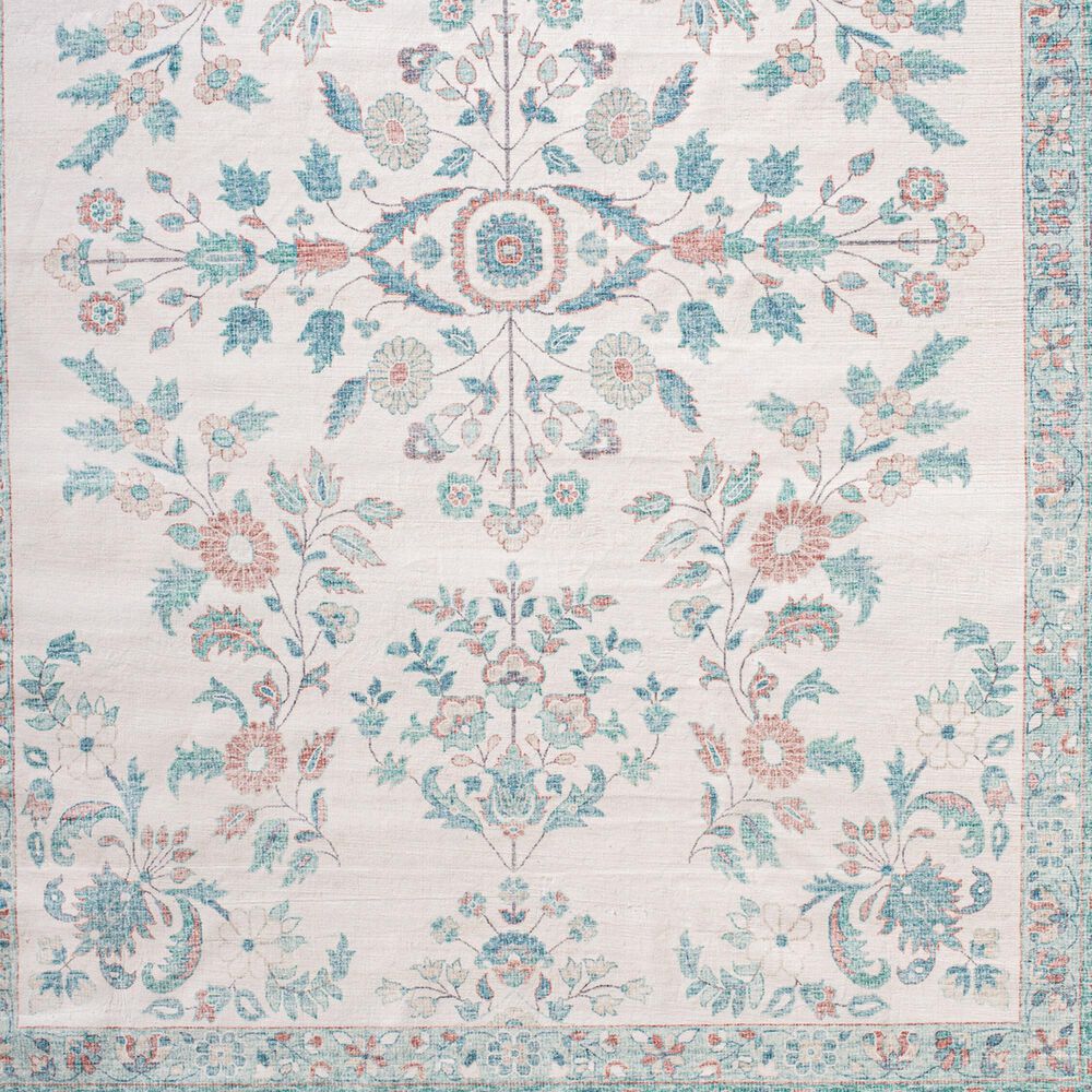 37B Lavable Blue 7&#39;6&quot; x 9&#39;5&quot; Area Rug, , large