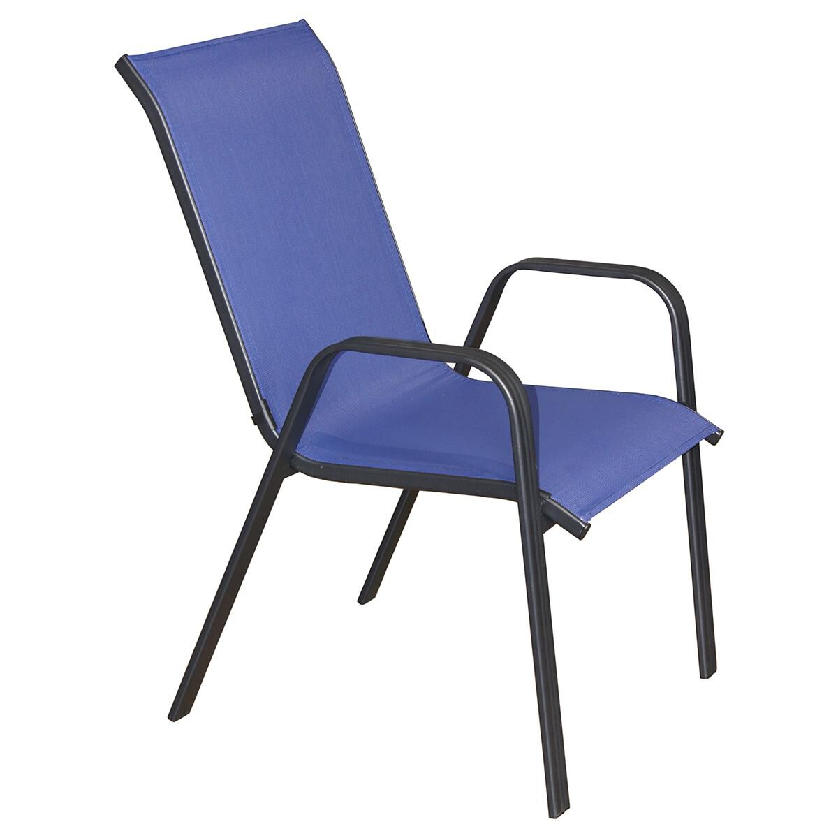Loni Birch Color Stack Chair in Navy Nebraska Furniture Mart