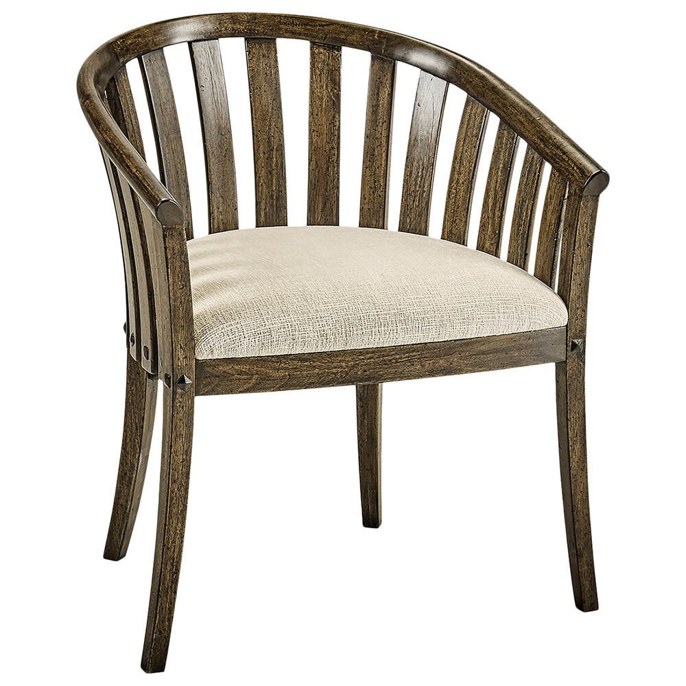 Jonathan Charles Fine Furniture Casually Country Tub Arm Chair in Dark Driftwood, , large