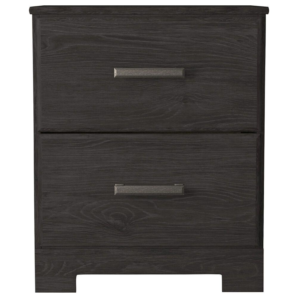 Signature Design by Ashley Belachime 2 Drawer Nightstand in Dark Charcoal, , large