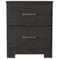 Signature Design by Ashley Belachime 2 Drawer Nightstand in Dark Charcoal, , large