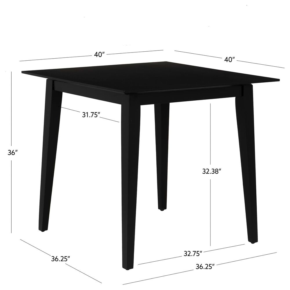 Linon Home Decor Cadence Counter Height Table in Black - Table Only, , large