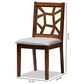 Baxton Studio Abilene Side Chair with Grey Cushion in Walnut Brown (Set of 2), , large