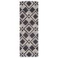 Safavieh Micro-Loop MLP154H 2"3" x 7" Charcoal and Ivory Runner, , large