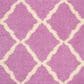 Safavieh Dallas Shag SGD257I-6R 6" x 6" Pink/Ivory Round Rug, , large