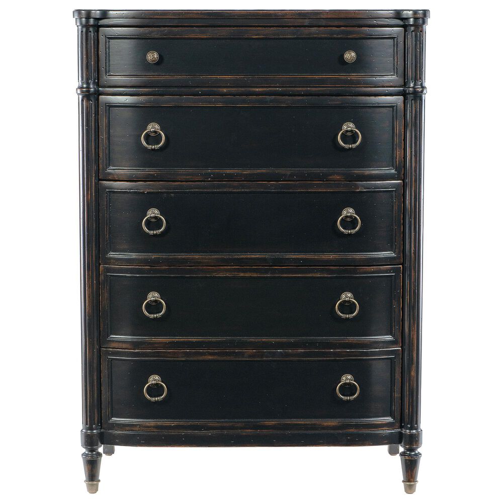 Hooker Furniture Charleston 5-Drawer Chest in Black Cherry, , large
