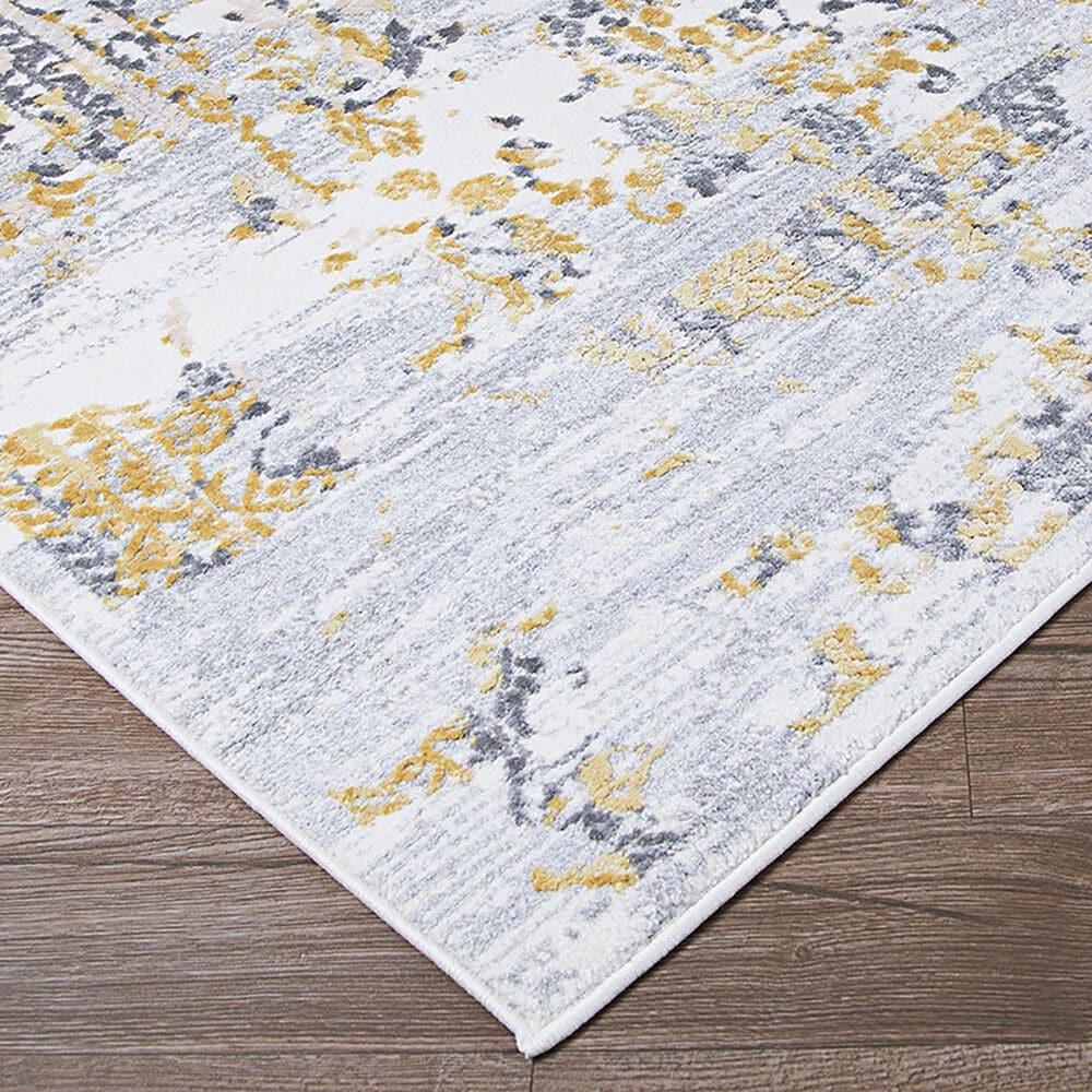 Couristan Calinda Samovar 2&#39; x 3&#39; Gold, Silver and Ivory Area Rug, , large