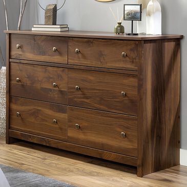 Sauder River Ranch 6-Drawer Dresser in Grand Walnut, , large
