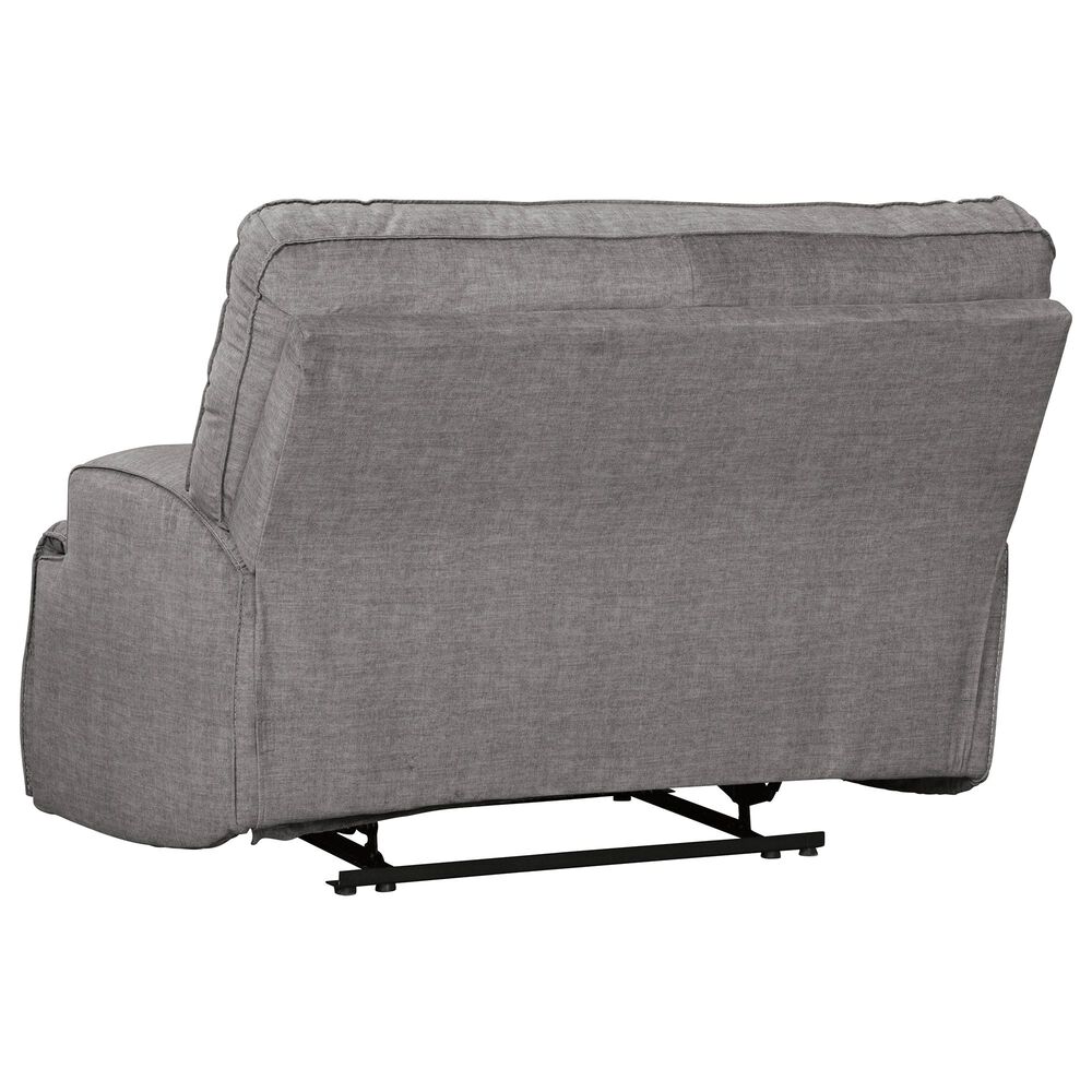 Benchcraft Coombs Wide Seat Power Recliner in Charcoal, , large