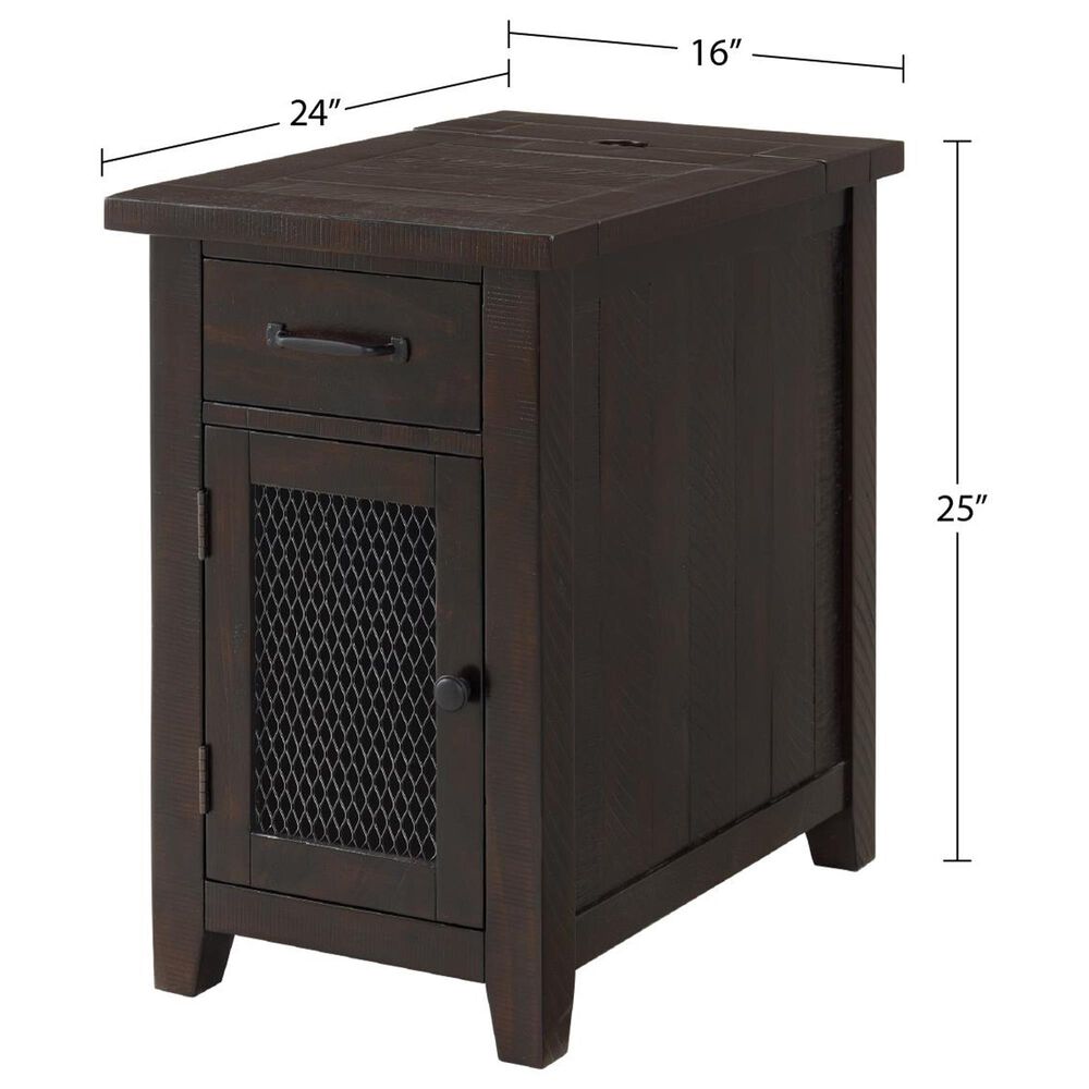 Forma &amp; Co Rustic Chairside Table in Espresso, , large