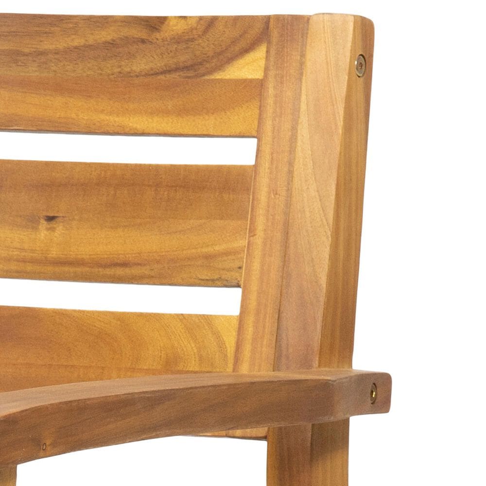 Hearth and Haven Stamford Patio Dining Chair in Teak (Set of 2), , large