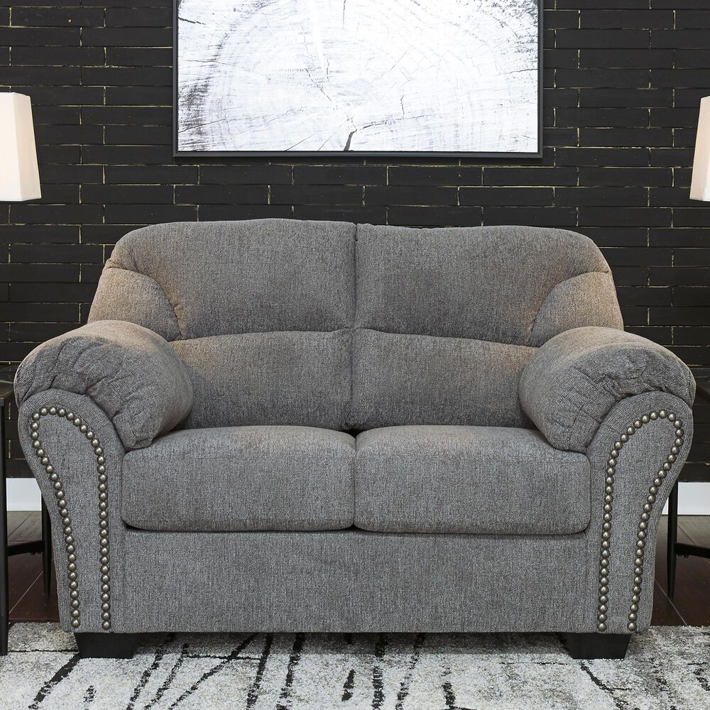 Ashley Allmaxx Loveseat in Pewter, , large