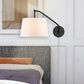 Golden Lighting Ryleigh 1-Light Articulating Wall Sconce in Matte Black, , large