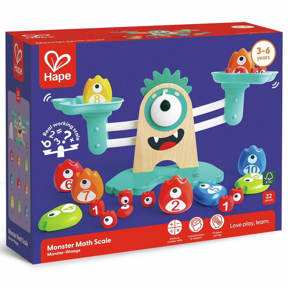 Hape Toys Monster Math Scale in Multicolor, , large