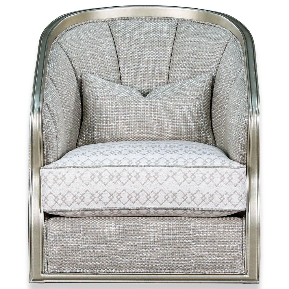 Aria Designs Arabella Swivel Chair in Flurry, , large