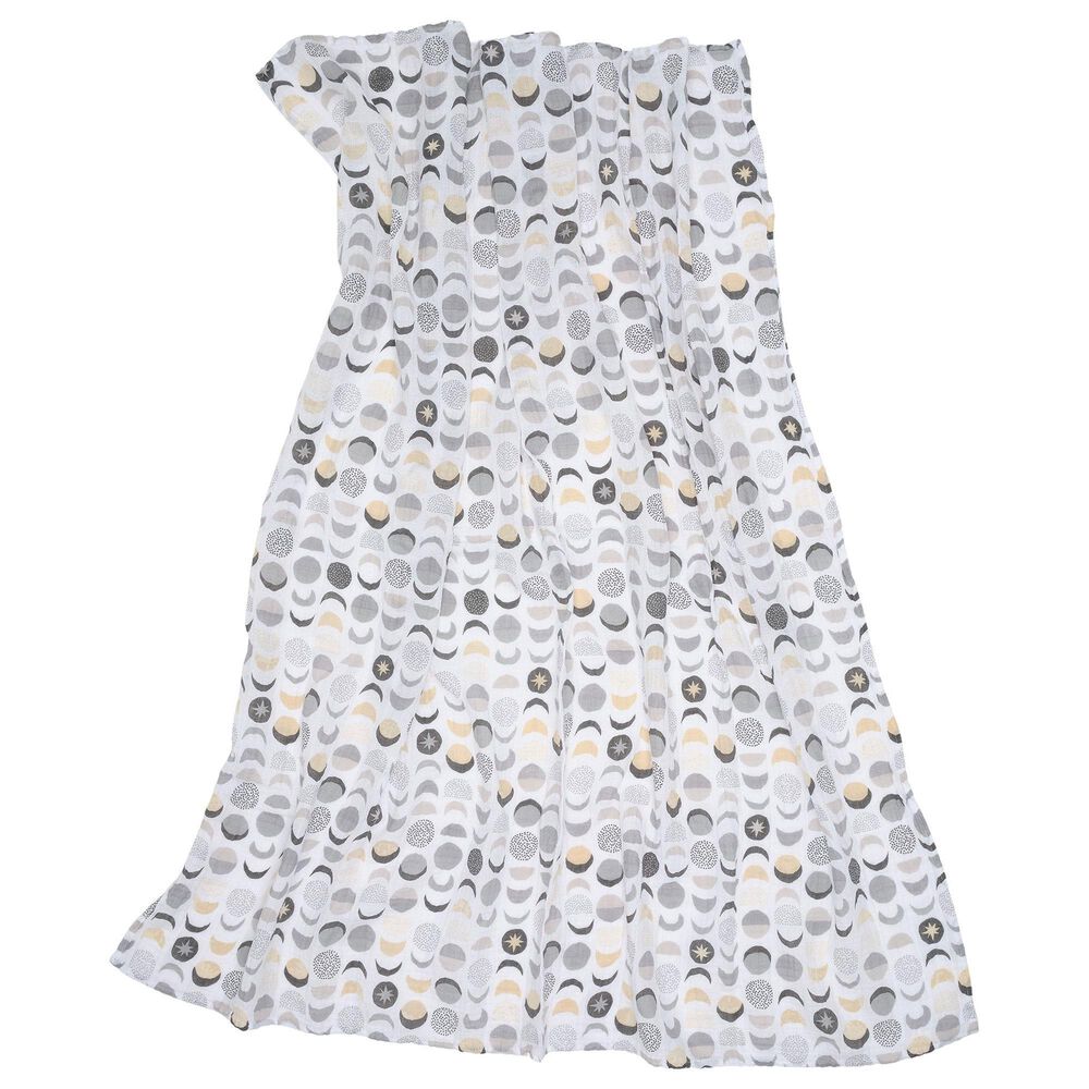 Lambs &amp; Ivy Little Star 2-Piece Muslin Swaddle Blanket Set in White, , large