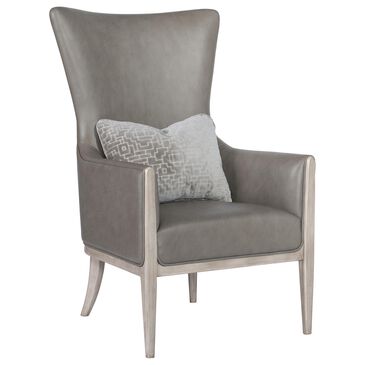Hooker Furniture Kyndall Leather Club Chair in Grey, , large