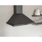 Zephyr Core Series Ombra 36" Wall Mount Convertible Range Hood with Blower in Black Stainless, , large