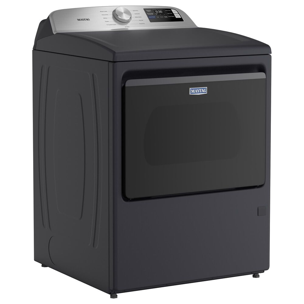 Maytag 5.2 Cu. Ft. Smart Top Load Washer and 7.4 Cu. Ft. Smart Electric Top Load Dryer Laundry Pair in Midnight Steel, , large