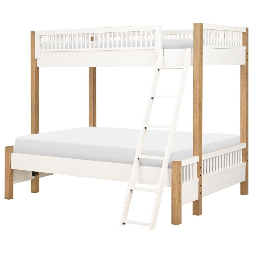 St Claire Home Margot Twin over Full Bunk Bed in Desert Oak, , large