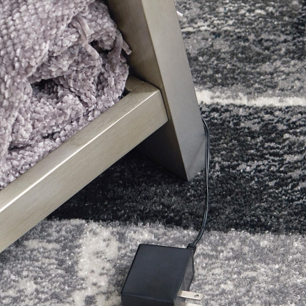 Ashley Evesen Floor Standing Mirror in Satin Silver, , large