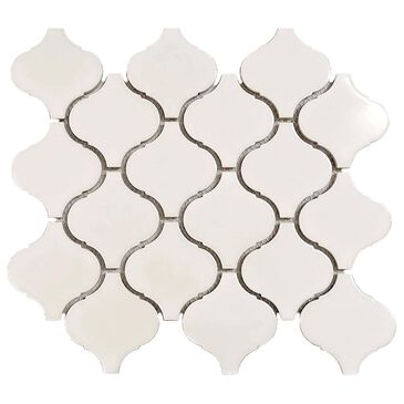 Emser Influence White 10" x 11" Porcelain Mosaic Sheet, , large