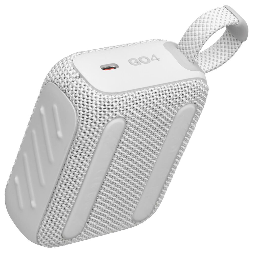 JBL Go 4 Portable Waterproof Bluetooth Speaker in White, , large