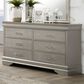 Crown Mark Amalia 6 Drawer Dresser in Champagne, , large