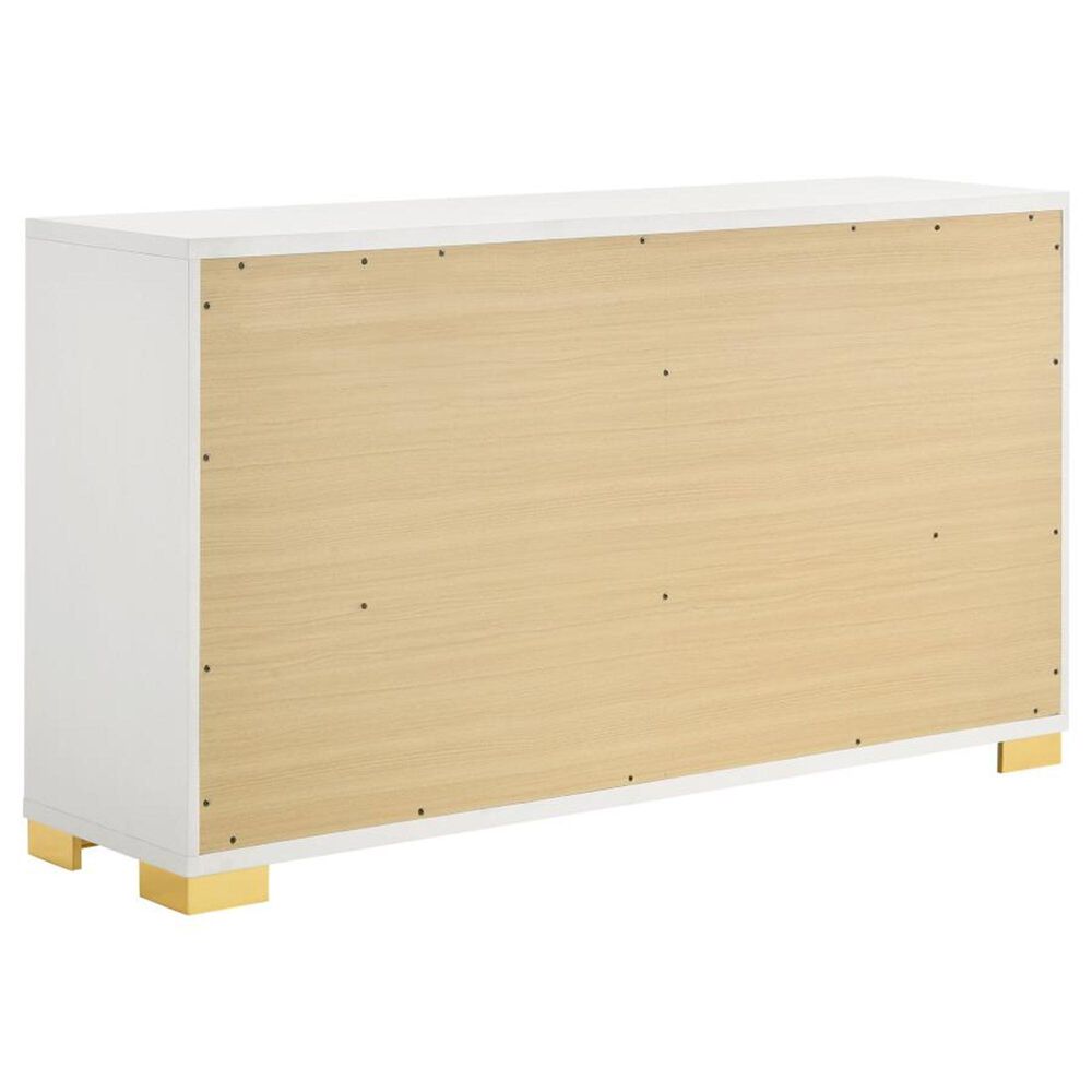 Pacific Landing Marceline 3-Piece King Bedroom Set in White, , large