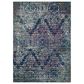 Safavieh Aria Damask 5"1" x 7"6" Blue and Multicolor Area Rug, , large