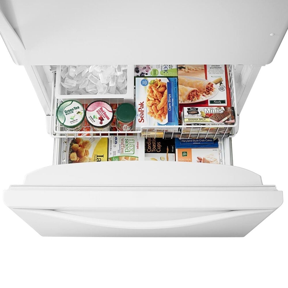 Whirlpool 19 Cu. Ft. Bottom-Freezer Refrigerator with SpillGuard Glass Shelves, , large