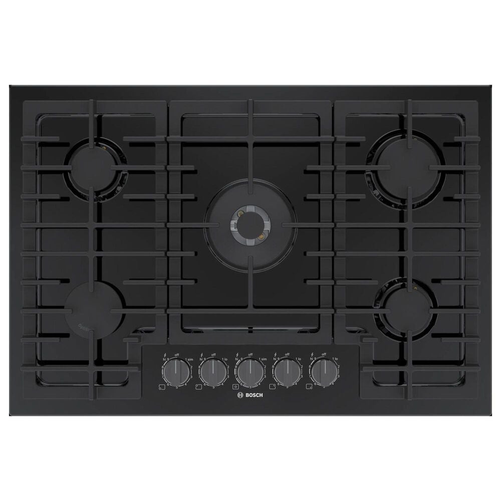 Bosch 800 Series 30" Gas Cooktop in Black, , large
