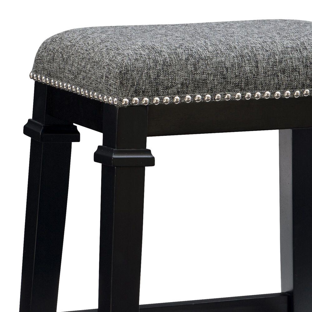 Linon Home Decor Kennedy Counter Stool in Black, , large