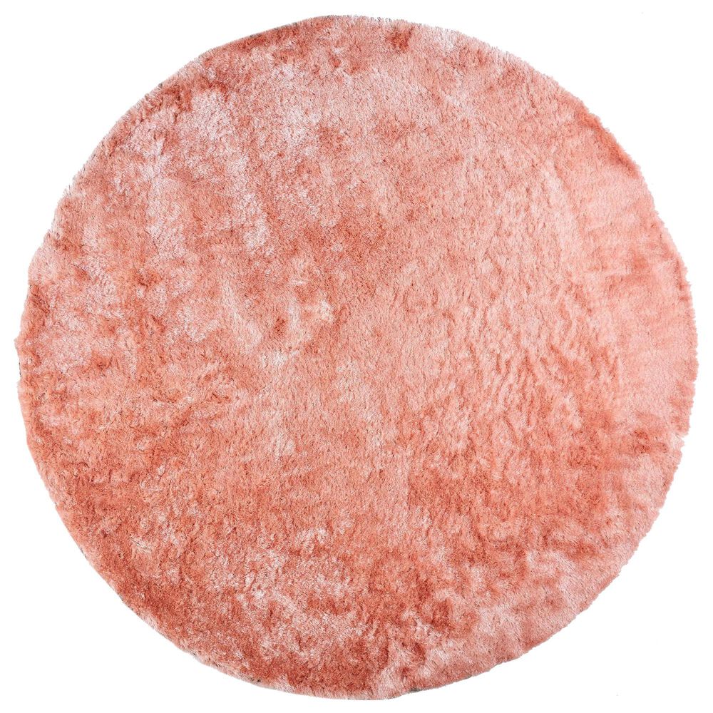 Feizy Indochine 8" Round Blush Area Rug, , large