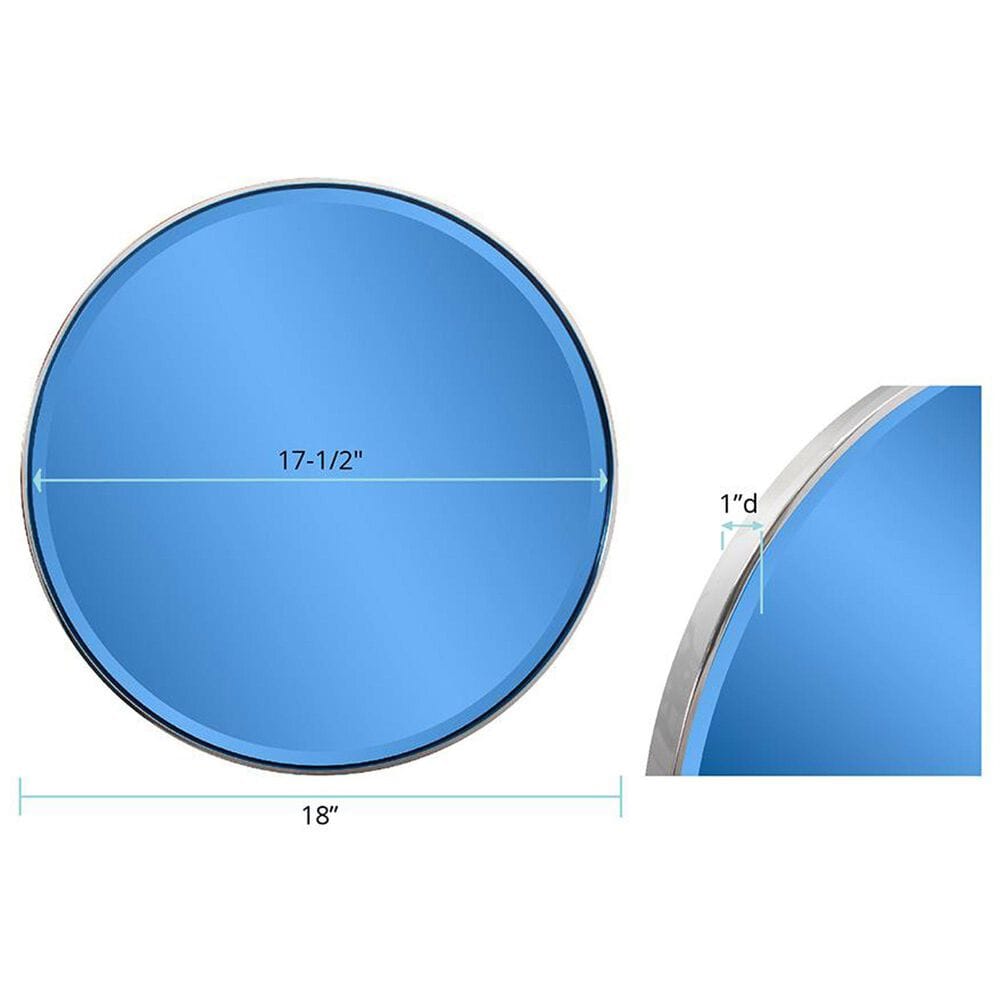 Howard Elliott Broidy Round Mirror in Sapphire Blue and Gold, , large