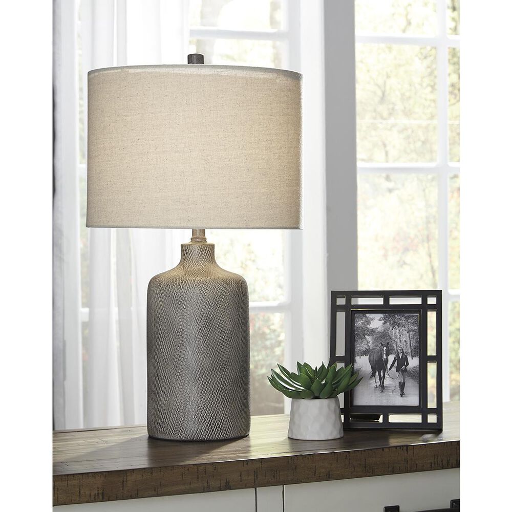 Ashley Linus Table Lamp in Antique Black, , large