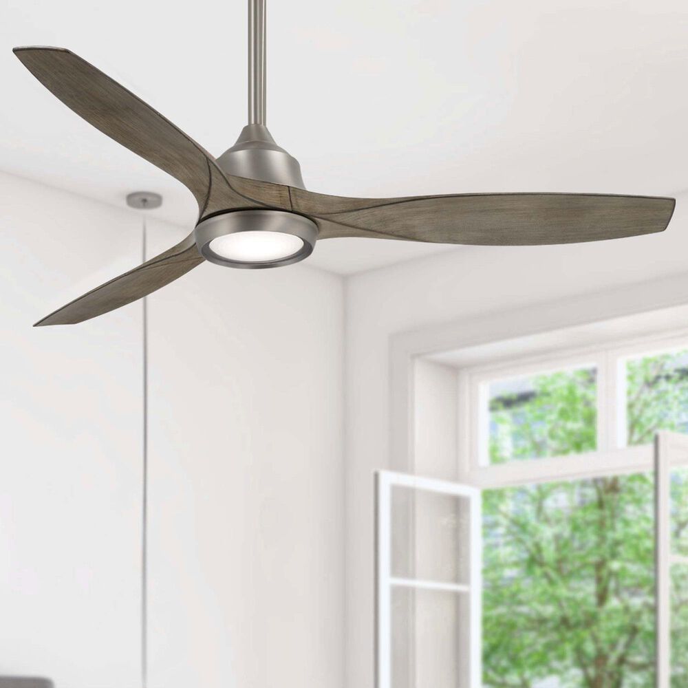 Minka-Aire Skyhawk 60" LED Ceiling Fan in Burnished Nickel, , large