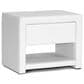 Baxton Studio Massey 1-Drawer Nightstand in White, , large