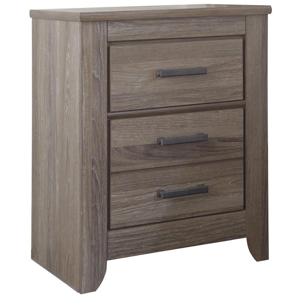 Ashley Zelen 5 Piece Queen Bedroom Set in Warm Gray, , large