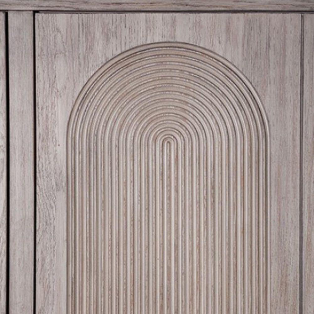 Furniture of America Sterling West 3-Door Server in White Oak, , large