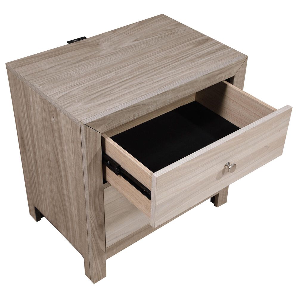 Boulder &amp; Pine Asher King Upholstered Bed with Dresser and Nightstand in Gray, , large