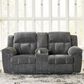 Ashley Frohn Manual Reclining Loveseat in Graphite, , large