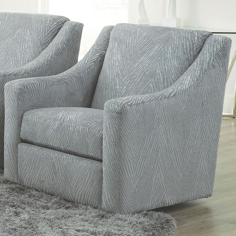 Hartsfield Lamar Swivel Chair in Shark, , large